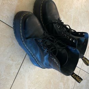 1460 PASCAL MAX LEATHER PLATFORM BOOTS